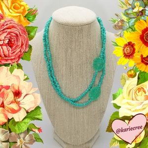 Seafoam Mint Beaded Necklace